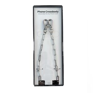 Silver Phone Crossbody Chain Paperclip Style